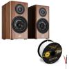 Polk Audio Reserve R100 Bookshelf Speaker Cable Bundle (Walnut) view 1
