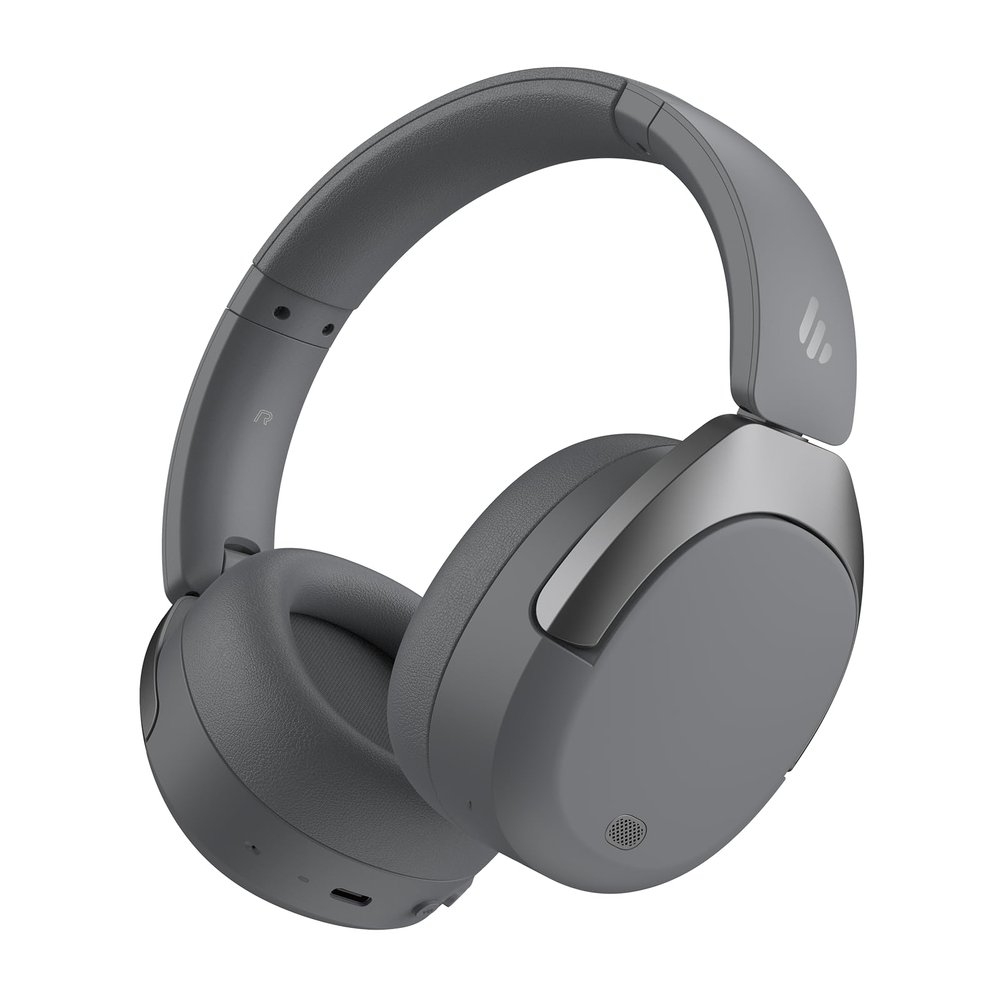 Edifier W830NB Wireless Over Ear Headphones with -45dB Active Noise Cancelling, 94H Playtime, LDAC Hi-Res Sound, Spatial Audio, Fast Charging, Multipoint Connection, Bluetooth V5.4 - Gray (Renewed)