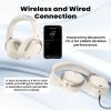 Edifier W80 Over Ear Headphones with -49dB Active Noise Cancelling, LDAC Hi-Res Wired & Wireless, AI Clear Call, Fast Charging, Multipoint Connection, Bluetooth V5.4 - Ivory (Renewed) view 4