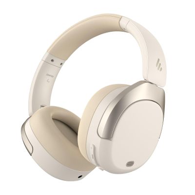 Edifier W830NB Wireless Over Ear Headphones with -45dB Active Noise Cancelling, 94H Playtime, LDAC Hi-Res Sound, Spatial Audio, Fast Charging, Multipoint Connection, Bluetooth V5.4 - Ivory (Renewed)