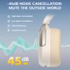 Edifier W830NB Wireless Over Ear Headphones with -45dB Active Noise Cancelling, 94H Playtime, LDAC Hi-Res Sound, Spatial Audio, Fast Charging, Multipoint Connection, Bluetooth V5.4 - Ivory (Renewed) view 3