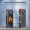 BTG Aluminum Case Camera Cage Metal Frame for Insta360 X5 Camera Accessories Protective Frame Housing with 1/4 Cold Shoe for Video Light Microphone view 2