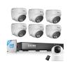 ZOSI C220 4K 8CH POE NVR Security Camera System with 2TB HDD, 6 x 8MP PoE IP Dome Cameras with AI Human/Vehicle/Face Detection, C518 4K Indoor Security Camera, WiFi Pan/Tilt Pet/Dog/Baby Plug-in IP Ca view 1