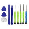 10 Piece Opening Pry Tool Repair Kit with Screwdriver Plastic Spudger for Laptop Computer Tablets Ipad Electronics iPod Touch view 1