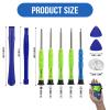 10 Piece Opening Pry Tool Repair Kit with Screwdriver Plastic Spudger for Laptop Computer Tablets Ipad Electronics iPod Touch view 2