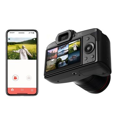ACAGALA Digital Camera 3 Inch IPS Screen 4K 64MP 16x Digital Zoom Night Vision Wireless Dual Cameras Camcorder with Memory Card