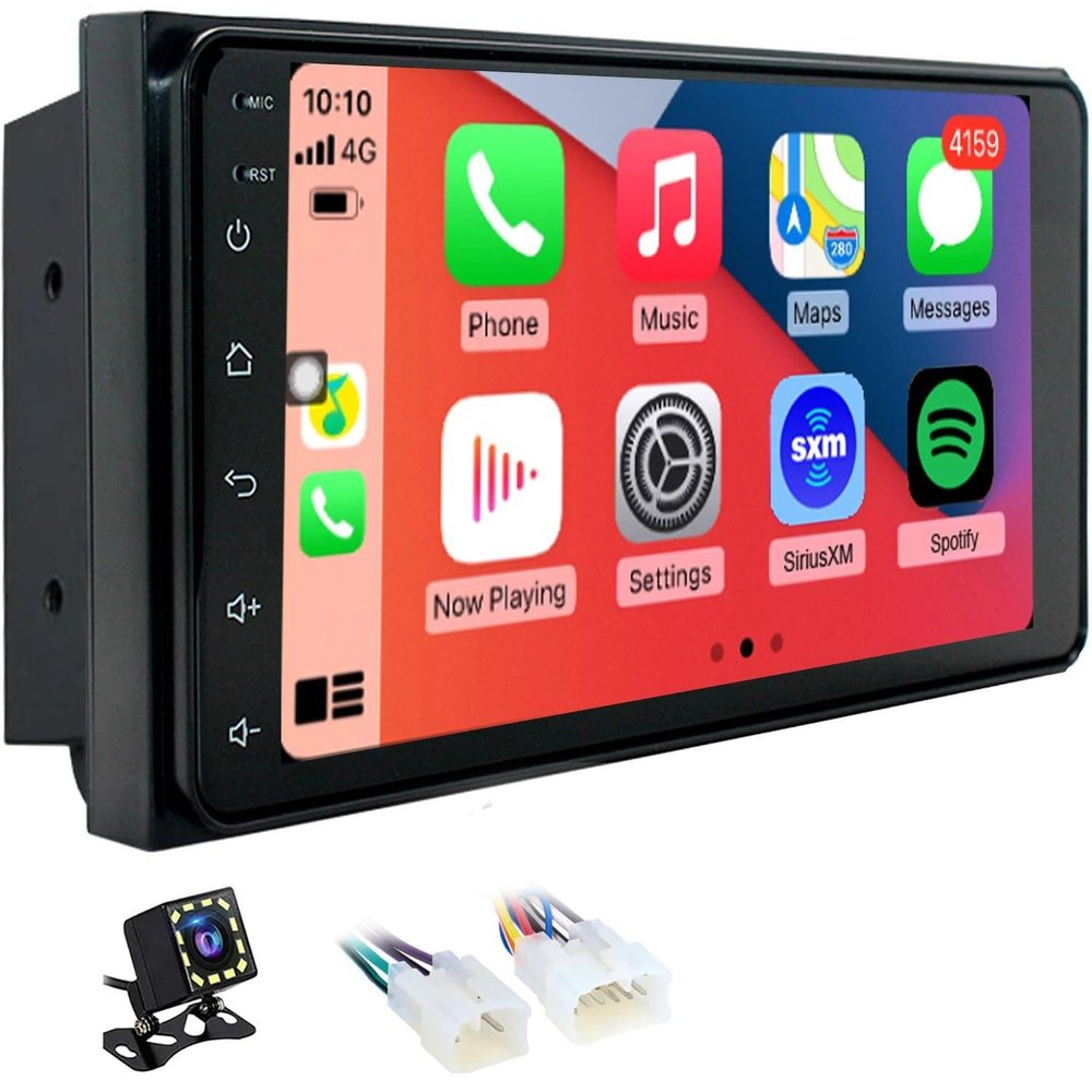 8 Core CPU QLED for Toyota Corolla 2003-2008,Camry 2002-2006,Highlander 2001-2007,RAV4 2001-2005,Touch Screen Stereo,carplay and Android Auto,Free Camera