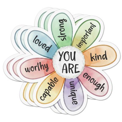 3PCS You are Unique Enough Worthy Loved Bible Verse Stickers, Vinyl Sticker, 3 Inch, Die-Cut Design, for Laptops and Smooth Surfaces