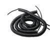 ACFFVBW Coiled Extension Cord, 2 Cores Black 24AWG Spiral Cable Stretchable Telescopic Power Cord 20AWG 17AWG 14AWG Spring Wire(2 Cores 20awg 2.5 Meters Straight) view 2