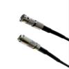 12G Rated HDBNC (Micro BNC) to Din 1.0/2.3 Video Coaxial Cable, Black, 1ft view 1