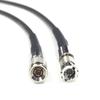 12G Rated HDBNC (Micro BNC) to Din 1.0/2.3 Video Coaxial Cable, Black, 1ft view 3