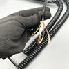 ACFFVBW Coiled Extension Cord, 20AWG Black Spiral Cable Spring Cold, Power(Stretch 1.25 Meters) view 2