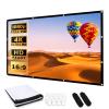 60-300 inch Projector Screen, 16:9 Foldable Portable Outdoor Movie Projection Screen for Home Theater, Camping Parties, Indoor, Offices(250in(552x314cm)) view 1