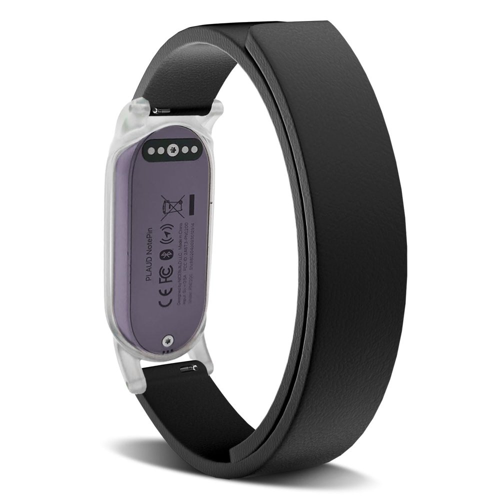 TUOOUT Silicone Magnetic Wristband for Plaud Notepin AI Voice Recorder, Plaud NotePin Accessory(Strap Only) - (black)