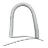 ACFFVBW Coiled Extension Cord, White 2 Core Spiral Power 0.75mm Square Electrical Telescopic Copper Spring Cable(Undraw 3.75 Meter) view 1