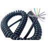 ACFFVBW Coiled Extension Cord, 7 Core 22AWG Spiral Shielding Cable Stretch 1 Meter to 10 Meters 0.3mm Square Spring Expansion Wire(Stretch 1 Meter) view 2