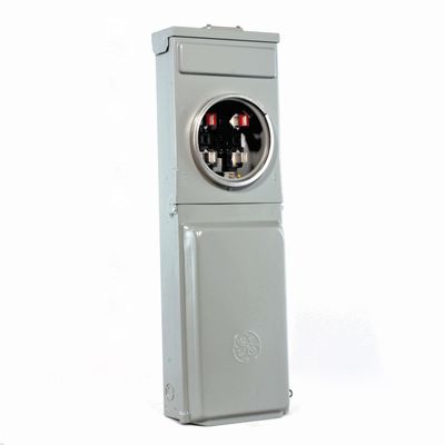 ABB GE1LM532SS RV Power Pedestal 100A Metered, 50A/30A/20A GFCI Receptacles Surface Mount NEMA 3R Galvanized Steel Enclosure Outdoor Load Center for RV Parks & Campgrounds
