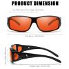 LVIOE 99% Blue Light Blocking Glasses Orange Tinted Lens for Good Sleep Fit Over Glasses UV Protection view 4