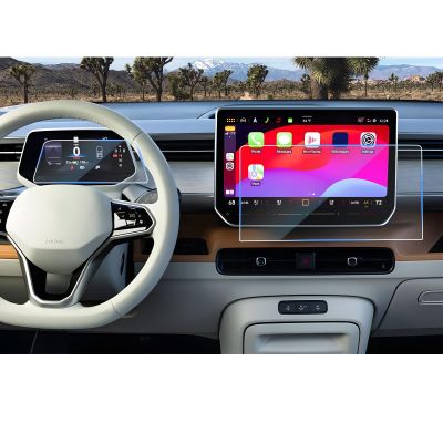 CDEFG 2Pcs Tempered Glass for 2025 2026 VW ID.4 Screen Protector, for 2024 2025 2026 Volkswagen ID.4/2025 2026 ID.Buzz(12.9" Navi & 5.3" Dash) Screen Cover Accessories 9H Hardness HD Clear