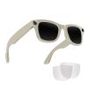 Yihou Smart Glasses Video Recording AI Glasses with 8 Megapixels Wide-Angle Camera Languages Translation Image Recognition Answer Call for Android iOS Beige view 1
