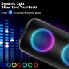 Bluetooth Speaker with 360HD Stereo Sound, 2026 NEW Portable Wireless Speaker IPX7 Waterproof, HD Call, TWS Pairing, Built-in Mic, RGB Lights, 12H Playtime for Outdoors, Home/Travel/Praty Beach Gift view 2