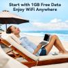 4G LTE WiFi Hotspot, Portable WiFi for Travel in 80+ Countries, No SIM Needed, No Contract, Connect 10 Devices, Mobile Router for Traveler, 1GB Global Data (US/CA/MX/EU/Asia) & 30GB US Data view 4