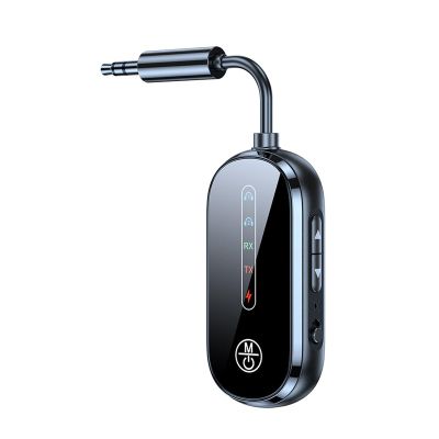 Gugxiom Airplane Bluetooth 5.4 Adapter, Support 2 Headphones, 3.5mm AUX Wireless Audio Transmitte Receiver, for Travel Flight, Airline, Gym, Home Stereo