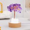 Lumisoul Natural Crystal Money Tree Night Light with Clear Quartz Point DIY Healing Lamp for Bedside and Home Dcor (Amethyst) view 2