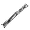 18mm 19mm 20mm 21mm 316L Stainless Steel Silver Curved End Watch Strap Band Bracelet Fit For RLX SKX(21mm) view 1