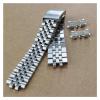 18mm 19mm 20mm 21mm 316L Stainless Steel Silver Curved End Watch Strap Band Bracelet Fit For RLX SKX(21mm) view 3