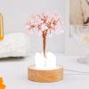 Lumisoul Natural Crystal Money Tree Night Light with Clear Quartz Point DIY Healing Lamp for Bedside and Home Dcor (Rose Quartz) view 2