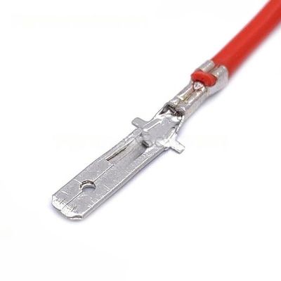 10 Pcs 4.8mm Auto Brass Tinned Electrical Cable Connectors Crimp Terminal Box Wire Splice Pins(G169 Lengthen,10 Pcs)