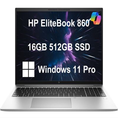 HP EliteBook 860 Business Laptop (16" FHD+ Anti-glare, Intel Core i5-1245U, 16GB DDR5, 512GB SSD, 10-Core(> i7-1165G7)), 2 x Thunderbolt 4, HDMI, Fingerprint Reader, 5MP Webcam, Wi-Fi 6, Win 11 Pro