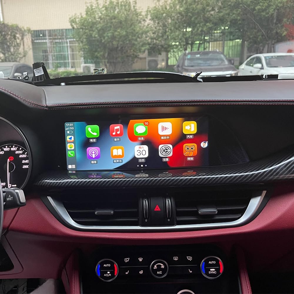 10.25 Inch Android Car Radio for Alfa Romeo Giulia Stelvio 2015-2020 Stereo Upgrade GPS Navigation Head Unit Multimedia Player Auto Radio Carplay (for Giulia, 4-64GB)