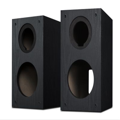 HiVi-Swans DIY2.2-Cabinet (Pair) 2.2 HiFi Bookshelf Speakers Enclosures - Dual-Channel Bass-Reflex, Luxury PVC, Compact for Home Entertainment (Cabinets Only)