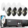 LongPlus 12MP Wired Home Security Camera System, 4pcs 12 Megapixel UHD PoE Surveillance Cameras, Person Vehicle Detection, Spotlight Color Night Vision, 8CH NVR with 2TB HDD, LP12ME84B1 view 1