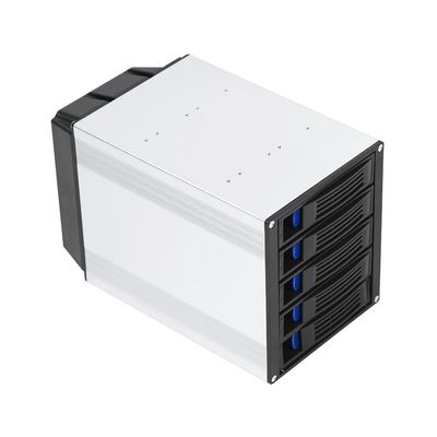 5 Bay 3 x 5.25 Drive Bays Hard Disk Enclosure HDD Hot Swap Cage Mobile Rack for 5 x SATA 3.5" HDD, 5 x SATA 2.5" HDD, SAS HDD