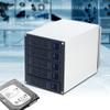 5 Bay 3 x 5.25 Drive Bays Hard Disk Enclosure HDD Hot Swap Cage Mobile Rack for 5 x SATA 3.5" HDD, 5 x SATA 2.5" HDD, SAS HDD view 3