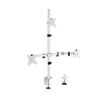 YTMJPQQJI White Triple Monitor Adjustable Desk Stand, 3 Screens up to 30 inches view 1