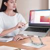 Laptop Stand for Desk - Tablet Riser Holder for 14-17.3 Inch Laptop | Carbon Steel with Stable Load Capacity, Portable Functional Design, Ideal for Home, Study, Office, 26x22cm view 3