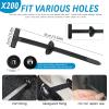 200PCS Nylon Universal Cable Tie Buckle, Self-Locking Cable Tie Buckle Zip Tie, Versatile Zip Ties for Auto Repair, Hole Fastening, Bumper Retainer & Daily Quick Fix, Portable Car Repair Tools view 2