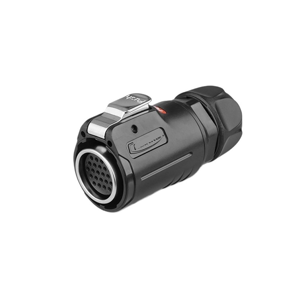 KETDDYEG LP-24 Signal Connector 24 core Multi-PIN Multi-core Aviation Plug Industrial Waterproof Aviation Plug Socket(Female Plug)