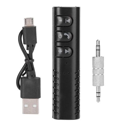 LICAEVEY Portable Collar Clip, Bluetooth Receiver, 3.5mm AUX Audio Adapter, Calling with High Definition Call and Taking Pictures for Car Home Stereo Smartphones