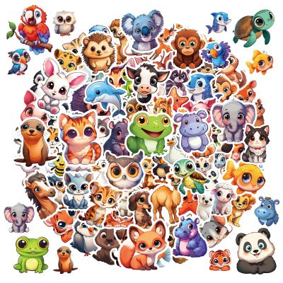 100 Pcs Big Eyes Cute Animal Stickers Bulk for Kids Classroom Boys Girls.Waterproof Vinyl Kawaii Stickers Packs for Water Bottles Phone Laptop Cup.Teacher Reward Sticker Supplies Must Haves