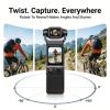 4K/30FPS 48MP Body Vlogging Camera, Pocket Action Camera with 6-Axis Stabilization,180 Rotatable Lens, 160 Wide FOV Video Recording, WIFI Digital Vlogging Camera for YouTube,Travel,Creators view 4