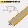 4cm Wide TV Cord Hider Cable Protector Flexible Wire Channel, for Home/Offices, Self Adhesive Cable Management Cable Raceway, Grey(2m/6.6ft Length) view 3