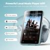 160GB MP3 Player with Bluetooth and WiFi, innioasis MP3 MP4 Player for Kids with Spotify, Amazon Music, Audible, Libby, 4.0" Touch Screen Android Music Player with Speaker, Up to 1TBGlacier Blue view 4
