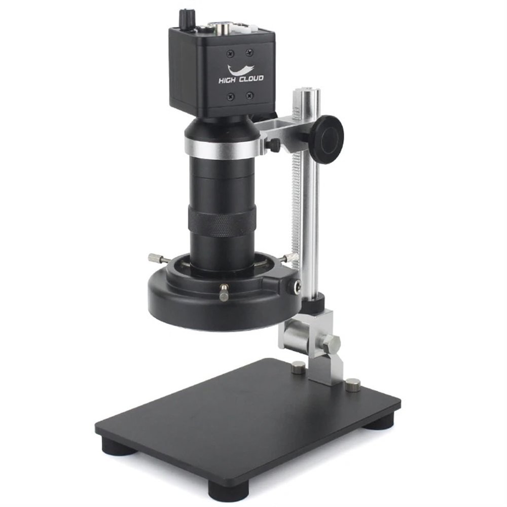 1080P VGA Digital Industry Video Monocular Microscope Camera 130X Zoom C-Mount Lens for Phone PCB Soldering Repair Tools