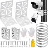 4 Pack CCTV Universal Installation Brackets, CCTV Monitoring Spherical Cameras Universal Wall Mounted Brackets, Pole mounting adapters Suitable for rods with a Diameter of 3.35-4.72 inches view 1