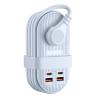 ORICO 65W USB Travel Power Strip, 7 in 1 Charging Station with 3AC, 2 USB-A, 2 USB-C, Flat Plug and 4ft Thin Extension Cord, Fast Charger for MacBook, iPad, iPhone 17/16/15 - TK65 view 1
